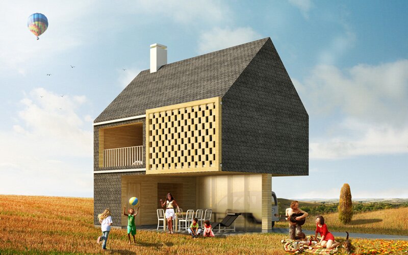 summer house дачный дом zaarchitects 