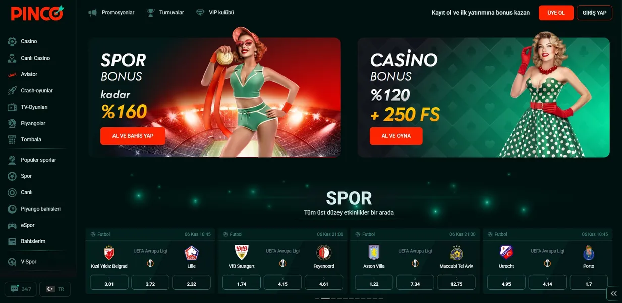 Oyuncu Desteği ve Pinco Turkiye Kullanıcı Yorumları