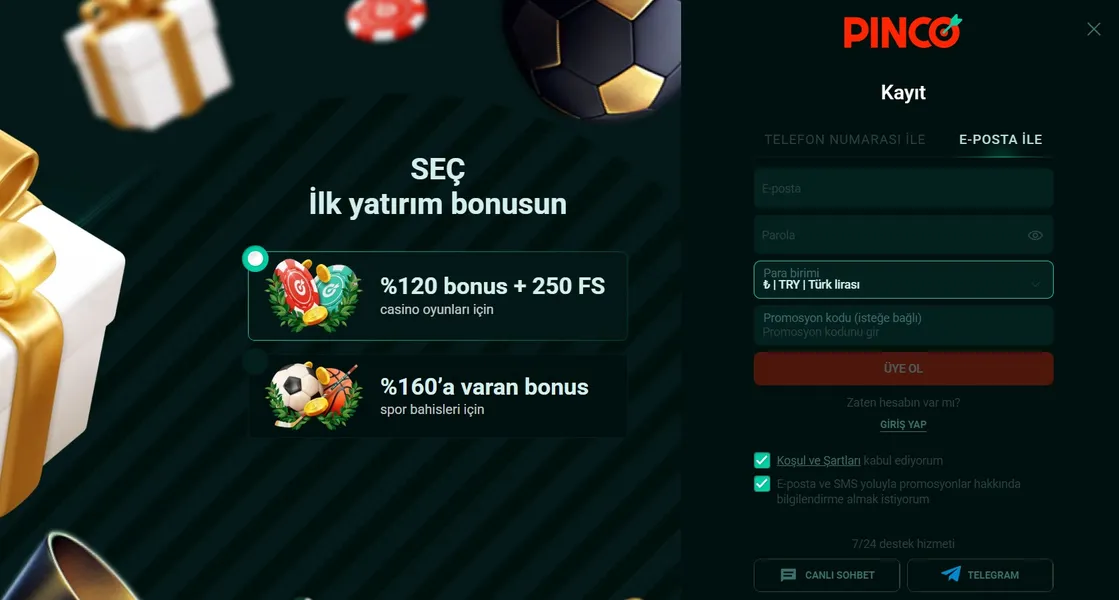 Hızlı Başlangıç: Pinko Kayıt ve Hesap Giriş İşlemleri